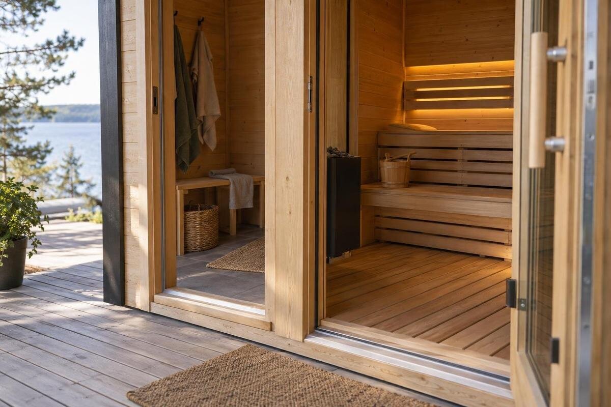 Planning a Sauna Entrance with Easier Movement