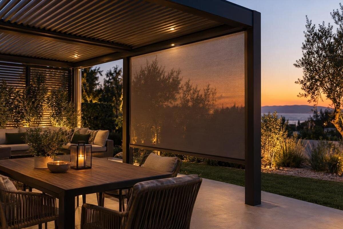 Intimitatea la pergolă când se aprind luminile