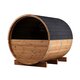 Saună tip butoi din lemn tratat termic