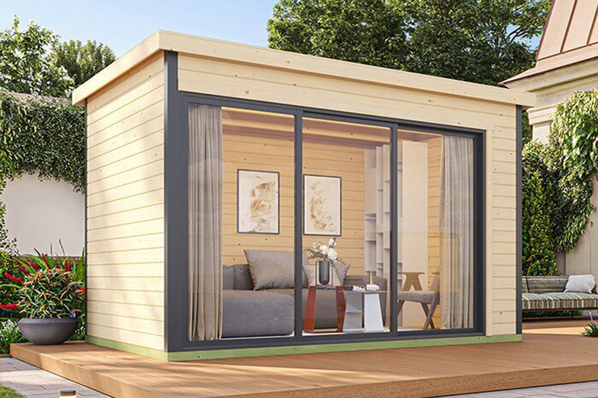 Bloomcabin Modano 3 Trädgårdshus – Svensk Design i Gran