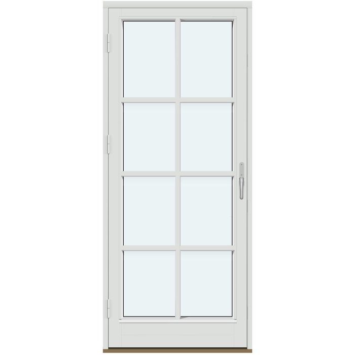 Altandörrar | 1 ram med glas, 3 horisontala spröjsar och 1 vertikal spröjs