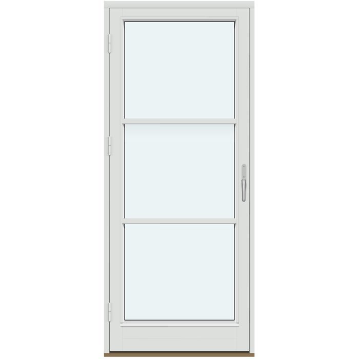 Altandörrar | 1 ram med glas, 2 horisontala spröjsar