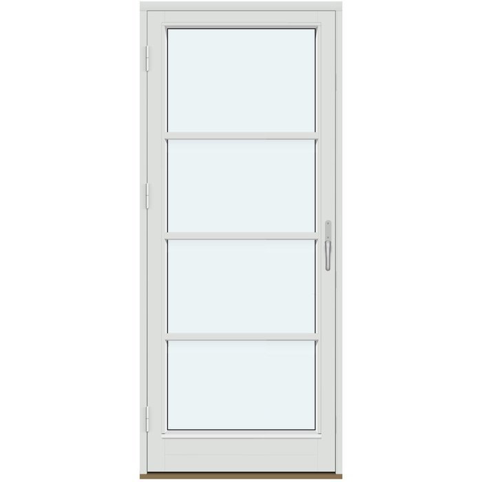 Altandörrar | 1 ram med glas, 3 horisontala spröjsar