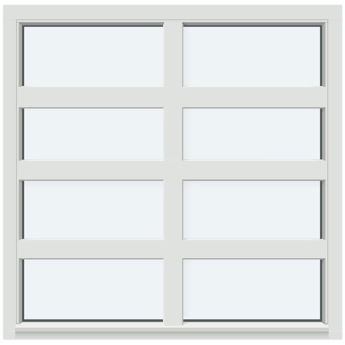 Fastkarm fönster | Med 3 horisontala och 1 vertikal glasavdelande spröjs