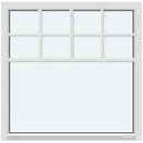 Med 2 horisontala och 3 vertikala spröjsar