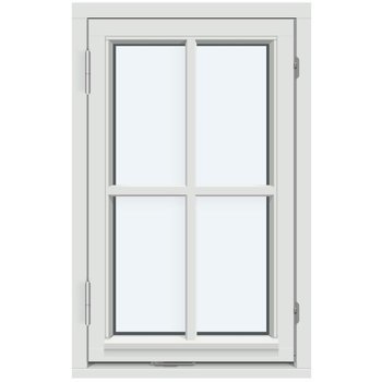 Sidohängt fönster (En båge, Utåtgående)