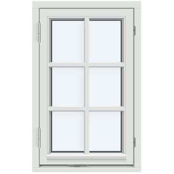 Sidohängt fönster (En båge, Utåtgående)