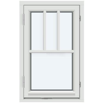 Sidohängt fönster (En båge, Utåtgående)