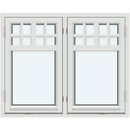 2 bågar med 1 horisontal glasavdelande och 1 horisontal, 3‎ vertikala spröjsar