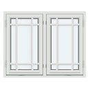 2 bågar med 2 horisontala spröjsar och 2 vertikala spröjsar