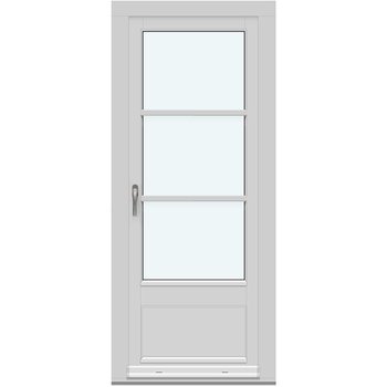 Inåtgående altandörrar (En ram)