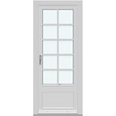 1 båge med 4 horisontala spröjsar och 1 vertikal spröjs, panel