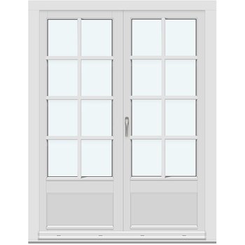 Inåtgående altandörrar (Två ramar)