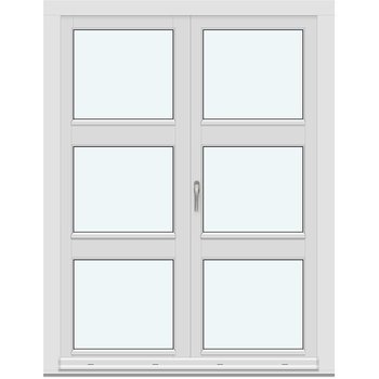 Inåtgående altandörrar (Två ramar)