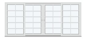 4 ramar med 4 horisontala, 1 vertikal spröjs