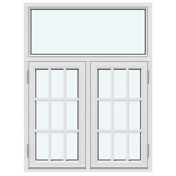 Sidohängt "Kombi" fönster (Utåtgående)