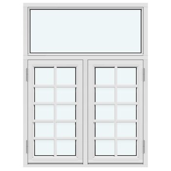 Sidohängt "Kombi" fönster (Utåtgående)