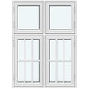 4 bågar med 1 horisontal spröjs och 2 vertikala spröjsar2