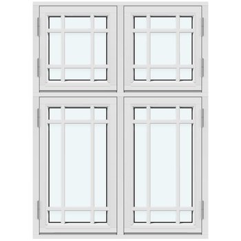 Sidohängt "Kombi" fönster (Utåtgående)