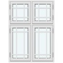 4 bågar med 2 horisontala och 2 vertikala spröjsar