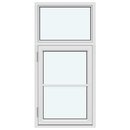 1 fast ram utan spröjsar, 1 båge med 1 horisontal spröjs