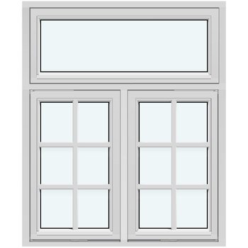 Vertikalt Vridfönster (Två bågar, utåtgående)