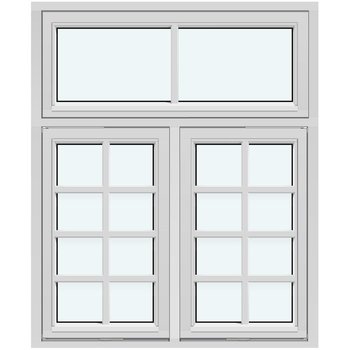 Vertikalt Vridfönster (Två bågar, utåtgående)