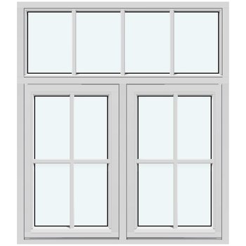 Vertikalt Vridfönster (Två bågar, utåtgående)