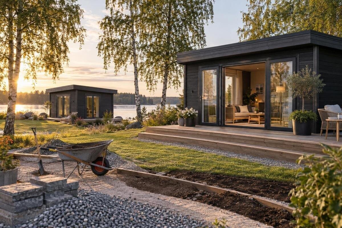 Záhradný domček: časový plán od prípravy pozemku po prvé použitie