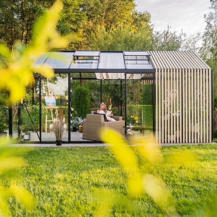 Bloomcabin Classic Accoya Fusion Greenhouse garden design United Kingdom
