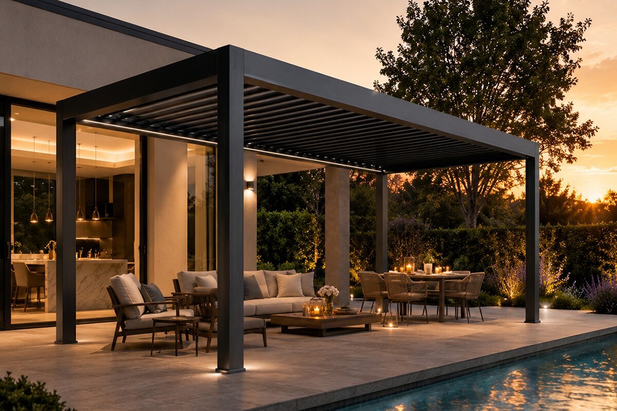 Are Louvered Pergolas Worth It? | Roof, Rain & Glass
