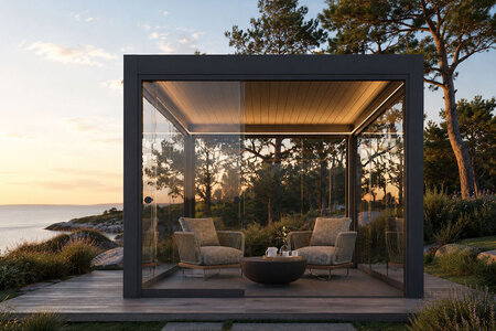 Pergola with Glass Walls: Sliding or Fixed Glass? UK Guide | Bloomcabin