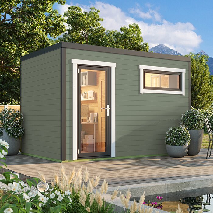 Veltor – Compact Wooden Garden House with Timeless Scandinavian Design