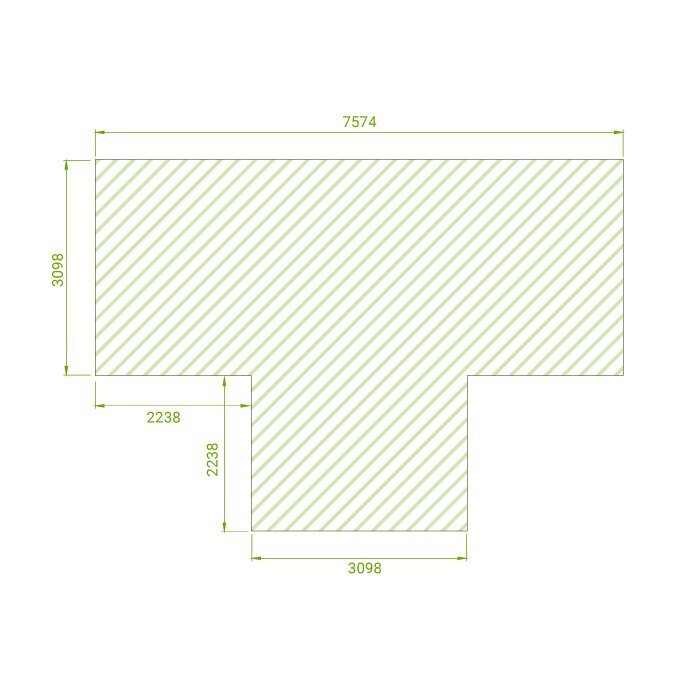 T-Shaped Orangery Greenhouse