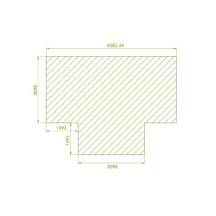 T-shaped greenhouse for wall mounting