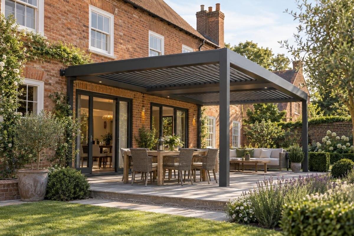 Matching a Pergola to a Traditional Brick House