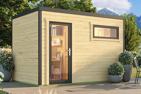 Bloomcabin Veltor 2 Wooden Garden House | Modern Backyard Summerhouse