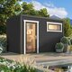 Veltor – Compact Wooden Garden House with Timeless Scandinavian Design