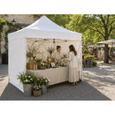 2 x 2 m ST-HEX45 White Folding Market Canopy