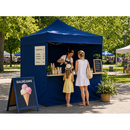 AL-HEX50 3 × 3 m Dark Blue Aluminum Folding Canopy