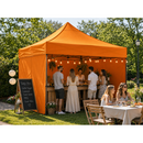 Orange 3 x 3 m ST-HEX45 Market Canopy