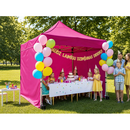 3 x 3 m ST-HEX45 Pink Folding Market Canopy