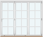 3 Panels with 3 Horizontal and 1 Vertical Decorative Bar, Folds Right