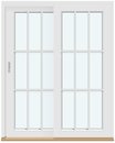 2 frames with 2 horizontal decorative bars and 2 vertical decorative bars