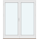2 Outward-Swinging Door Leaves without Decorative Bars