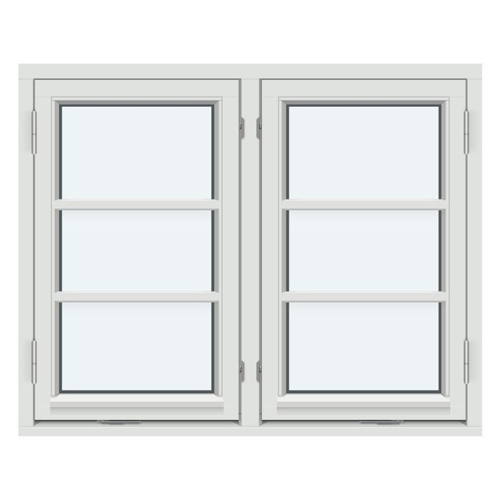 Two-Sash Outward-Opening Casement Window