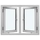 Two-Sash Outward-Opening Casement Window