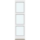 1 outswing door leaf with 2 horizontal glass-dividing bars