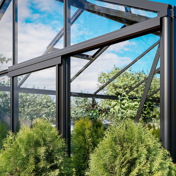 Greenhouses made of aluminum