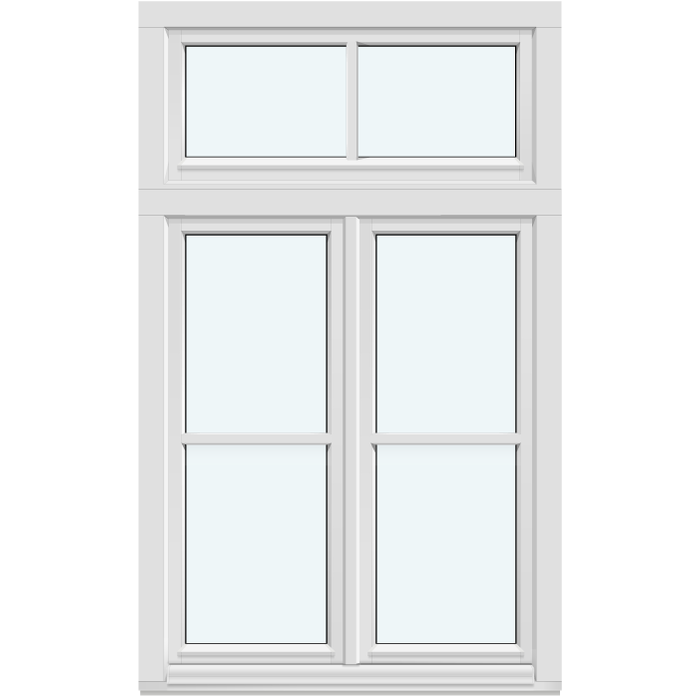 Two-Sash Inward-Opening Window